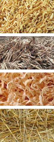 農(nóng)作物原料如麥桿、稻桿、玉米秸稈、稻殼、花生殼和其它農(nóng)作物